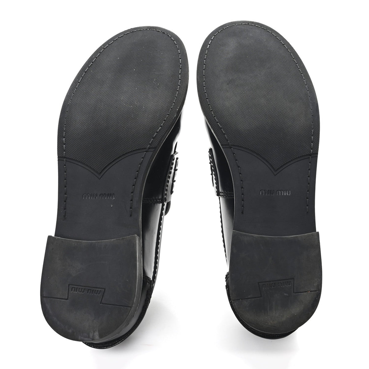 Spazzolato Penny Loafer 39 Black White