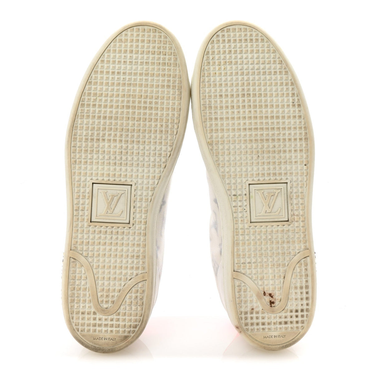 Technical Fabric Calfskin Monogram Frontrow Sneakers 39 Pink