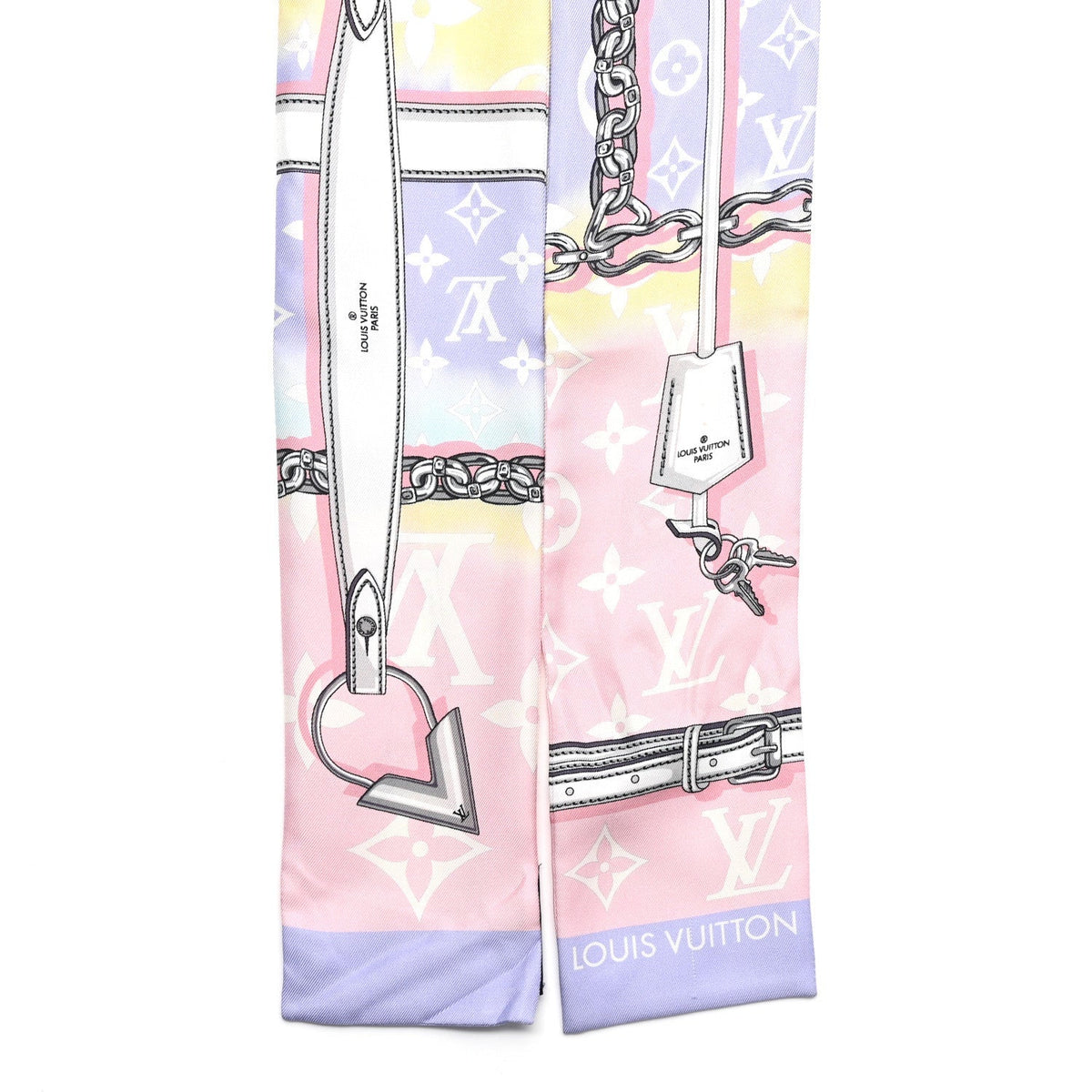 Silk Monogram Escale Confidential Bandeau Pink