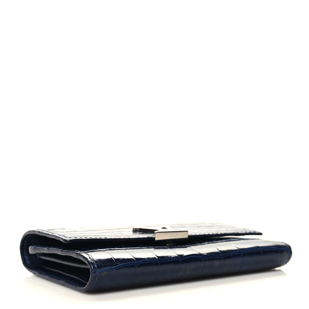 Crocodile Capucines Compact Wallet Saphir