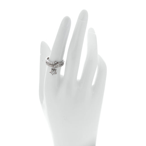 18K White Gold Diamond Étolie Filante Ring 55 7.25