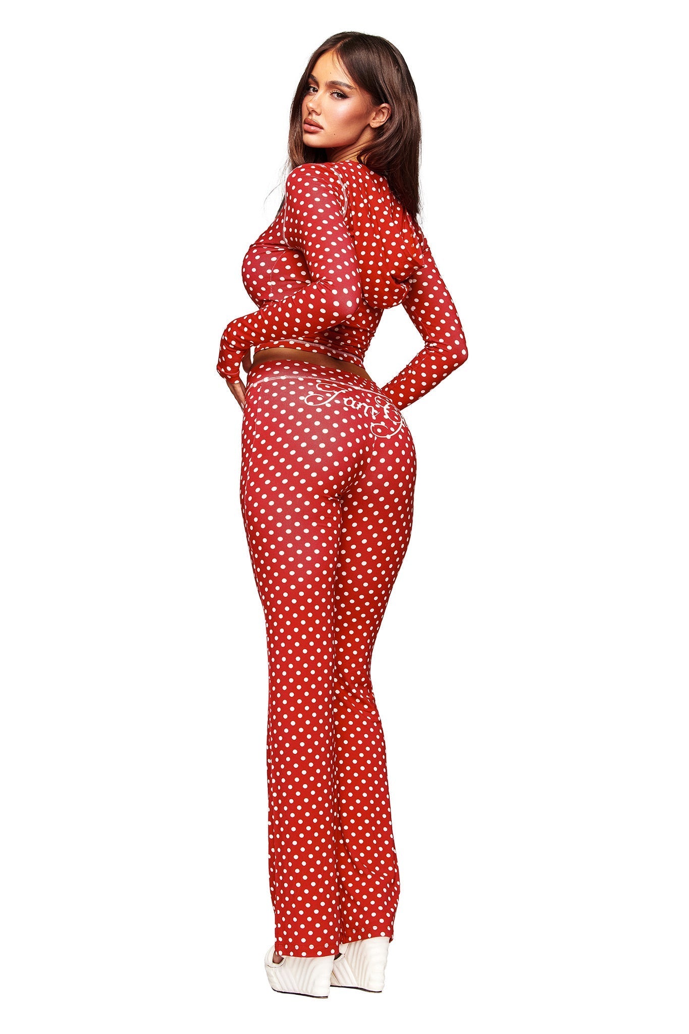 BLARE TRACKPANT - RED POLKA DOT