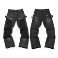 Gallery Dept Colorful Graffiti Patchwork Black Carpenter Flare Denim Jeans