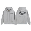 GALLERY DEPT autumn new flame letter print men's and women's loose casual pure cotton hooded sweatshirt jacket (6)