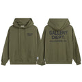 GALLERY DEPT autumn new flame letter print men's and women's loose casual pure cotton hooded sweatshirt jacket (7)