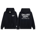 GALLERY DEPT autumn new flame letter print men's and women's loose casual pure cotton hooded sweatshirt jacket (3)