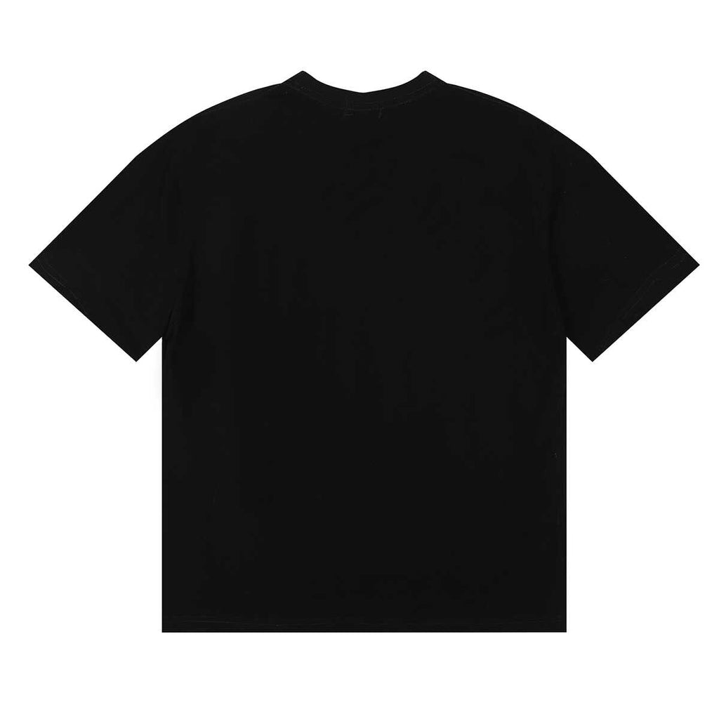 Rhude Red Dot Surround Logo Graphic Tee Black
