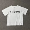 Rhude Bold Logo Front Graphic Tee White