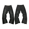Gallery Dept Cross Patch Black Vintage Flare Denim Jeans