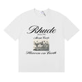 Rhude Monte Carlo Vintage Photo Graphic Tee White