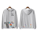 GALLERY DEPT autumn new flame letter print men's and women's loose casual pure cotton hooded sweatshirt jacket (14)