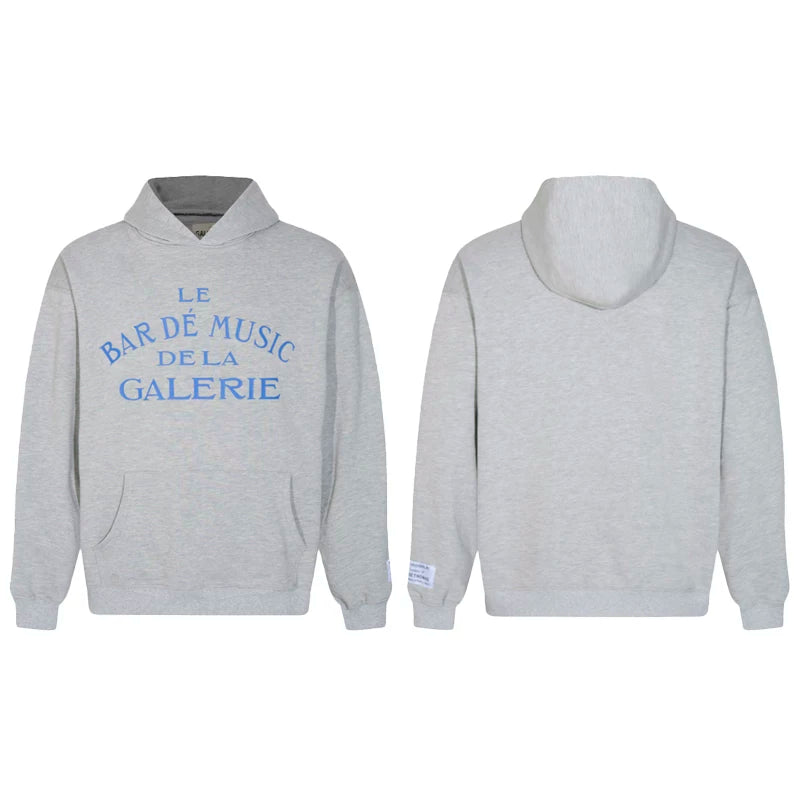 GALLERY DEPT autumn new flame letter print men's and women's loose casual pure cotton hooded sweatshirt jacket (37)