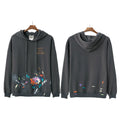 GALLERY DEPT autumn new flame letter print men's and women's loose casual pure cotton hooded sweatshirt jacket (13)
