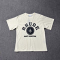 Rhude East Hampton Crest Graphic Tee Cream