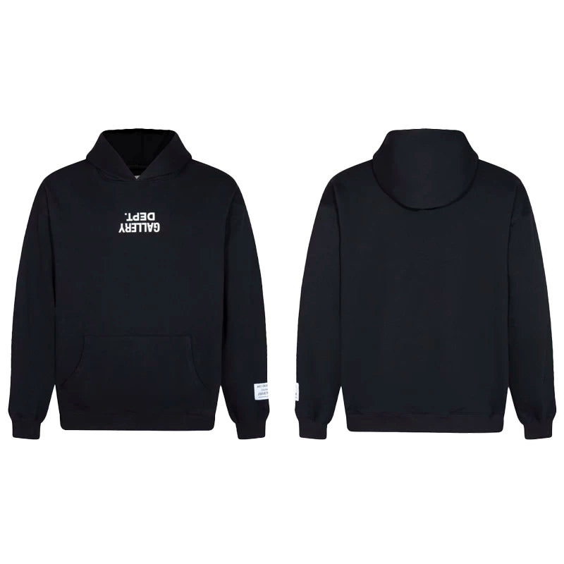 GALLERY DEPT autumn new flame letter print men's and women's loose casual pure cotton hooded sweatshirt jacket (31)