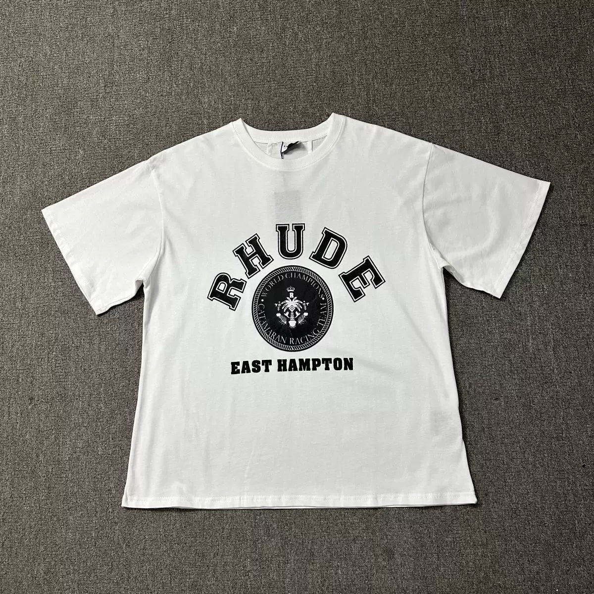 Rhude East Hampton Crest Graphic Tee White