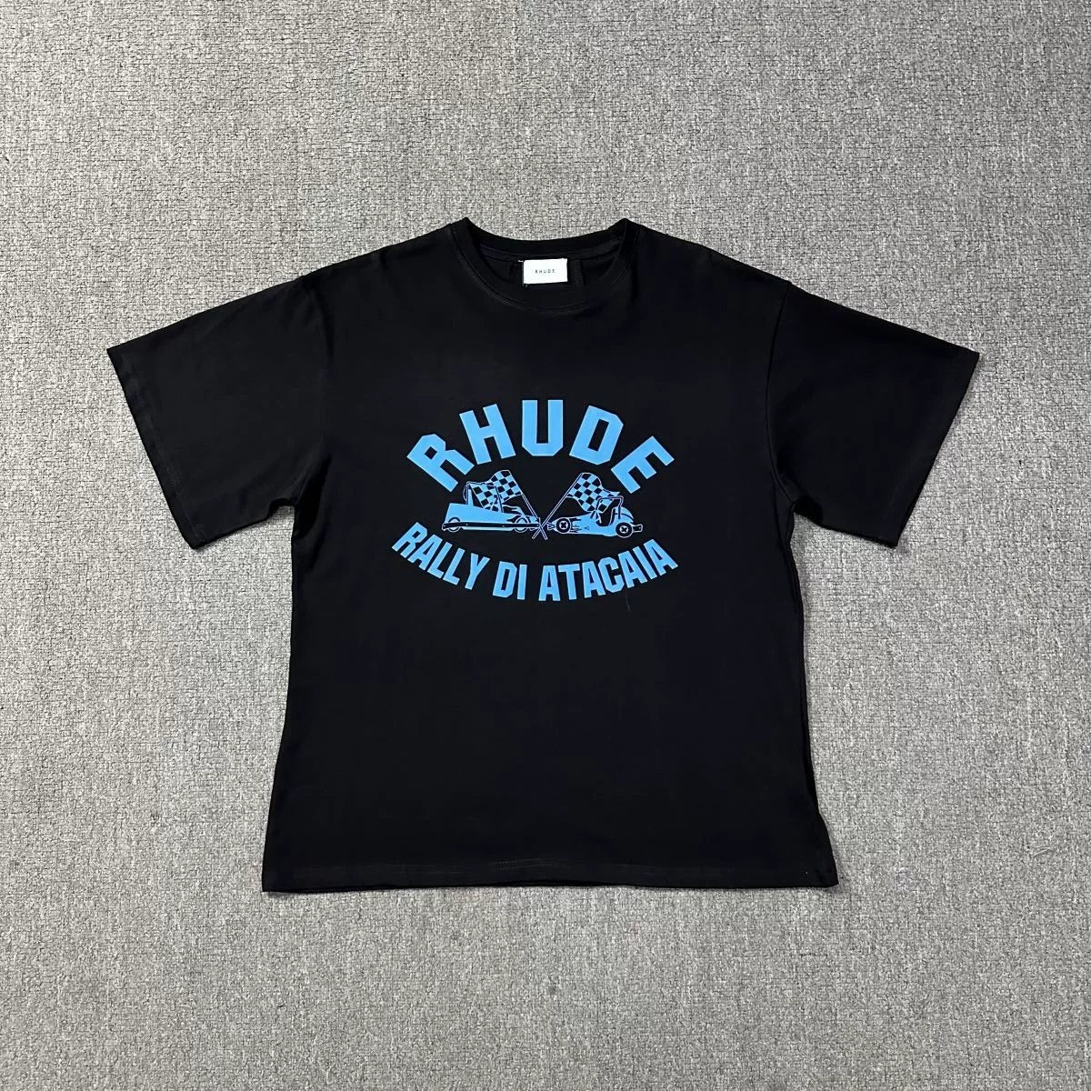 Rhude Rally Di Atacaia Vintage Racing Graphic Tee Black