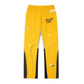 Gallery Dept Splash Paint Distressed Color‑Block Flare Sweatpants Yellow