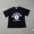 Rhude East Hampton Crest Graphic Tee Black