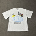 Rhude Raceway Racing Sticker Graphic Tee White