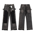 Gallery Dept Black‑Grey Patchwork Carpenter Flare Denim Jeans Vintage Wash