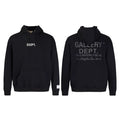 GALLERY DEPT autumn new flame letter print men's and women's loose casual pure cotton hooded sweatshirt jacket (29)