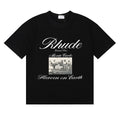 Rhude Monte Carlo Vintage Photo Graphic Tee Black