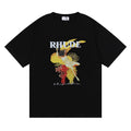 Rhude Vintage Goddess Grape Art Graphic Tee Black