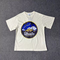 Rhude Saint Malo Vintage Circle Graphic Tee Cream