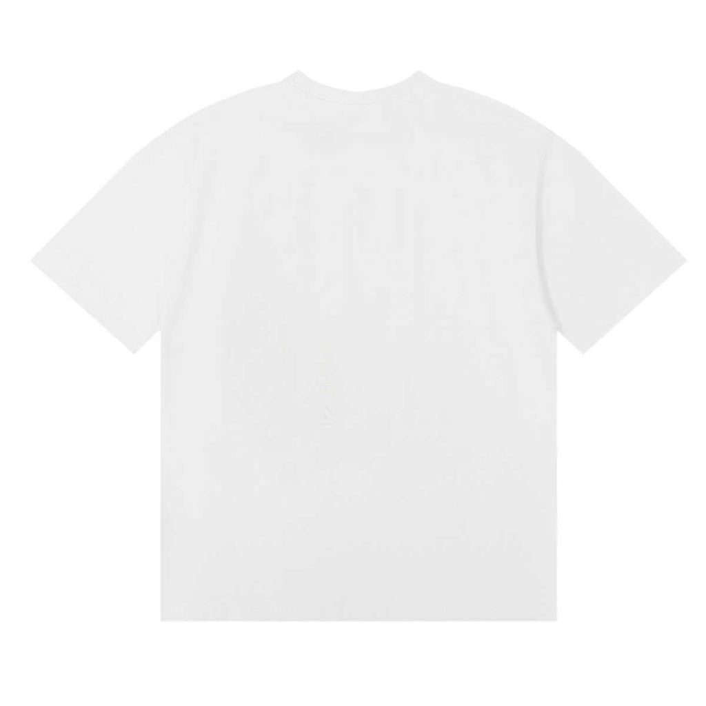 Rhude Diagonal Varsity Letter Seal Crest Graphic Tee White