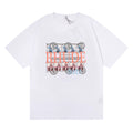 Rhude Vintage Postage Stamp Collage Graphic Tee White