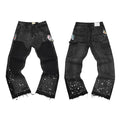 Gallery Dept Patchwork Cargo Paint‑Splatter Black Flare Denim Jeans
