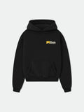 Rhude Small Mountain Logo Left Chest Cropped Hoodie Black
