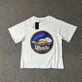 Rhude Saint Malo Vintage Circle Graphic Tee White