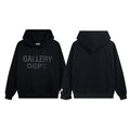 GALLERY DEPT autumn new flame letter print men's and women's loose casual pure cotton hooded sweatshirt jacket (9)