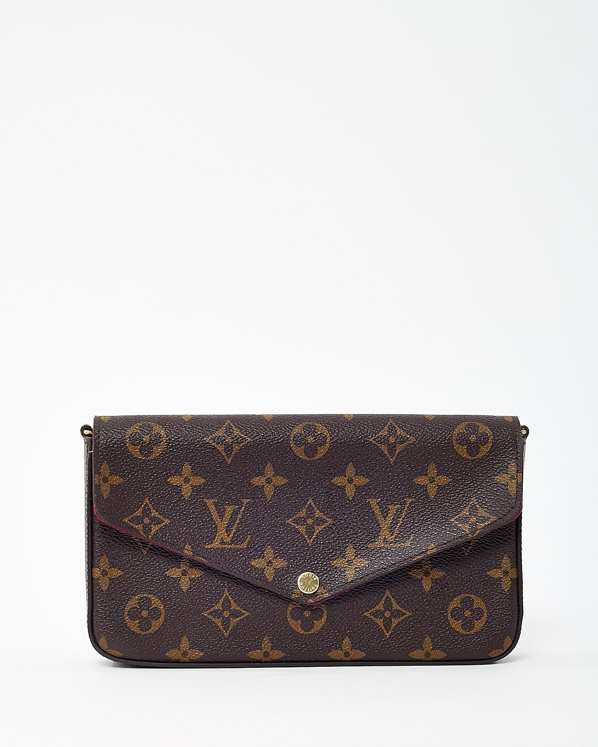 Louis Vuitton Monogram Coated Canvas Felicie Pochette Crossbody Bag