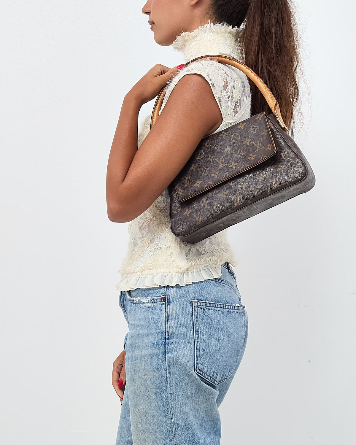 Louis Vuitton Monogram Canvas Looping Bag PM Shoulder Bag