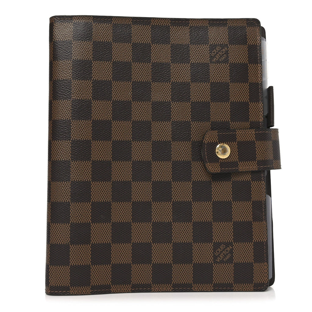 Damier Ebene Large Ring Agenda Cover
