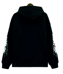 Rhude Desert Racing Paradiso Hills Sleeve‑Print Oversized Hoodie Black