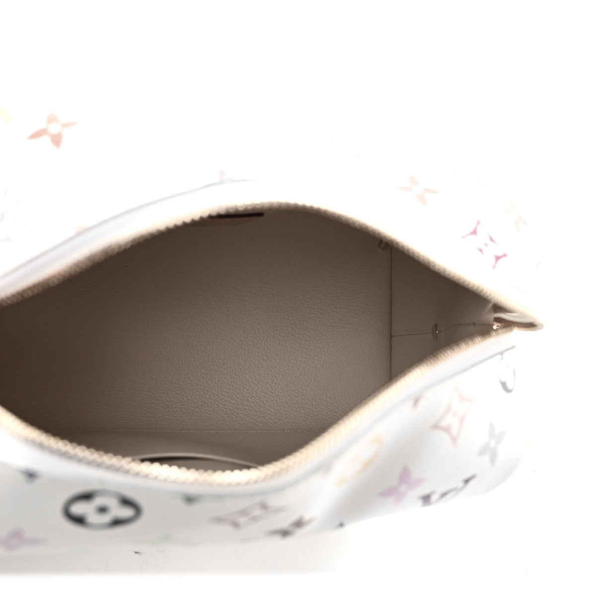 LV x TM Monogram Multicolor Cosmetic Pouch GM White