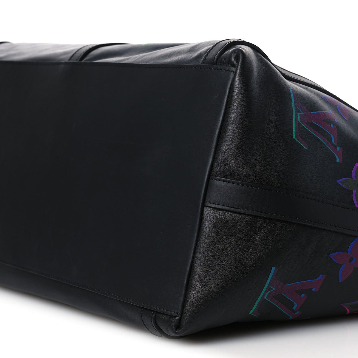 Calfskin Monogram Spotlight Comet Duffle Black Borealis