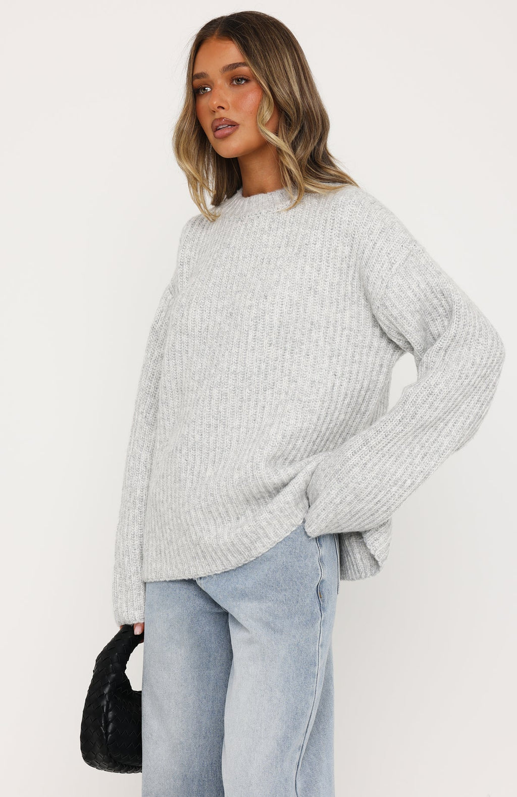 Lavinia Knit Sweater Grey Marle