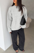 Lavinia Knit Sweater Grey Marle